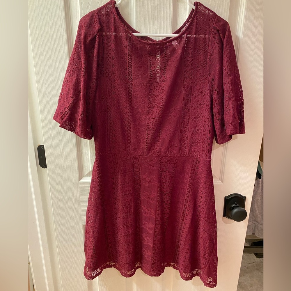 Xhilaration by Target, dark red/wine colored dress in medium.